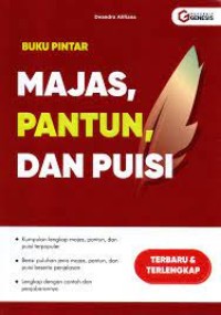 Image of Buku pintar majas, pantun dan puisi